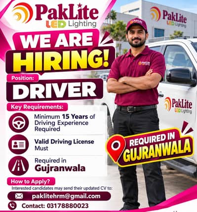 Driver Required for Company and House Work