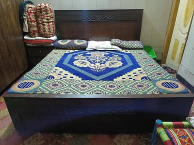 bed and dressing