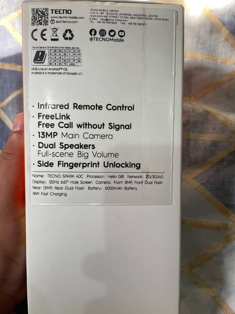 tecno spark 40C 7