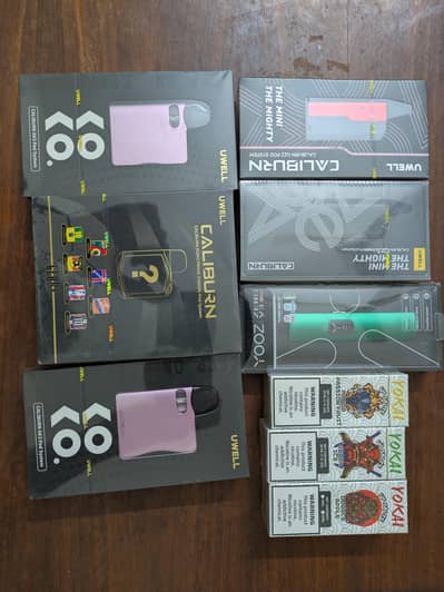 UWELL Caliburn Pod Devices & YOKAI E-Liquids