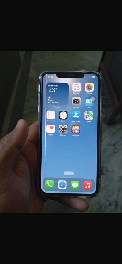 iPhone XS Max line and thora sa break hai Watter pack hai
