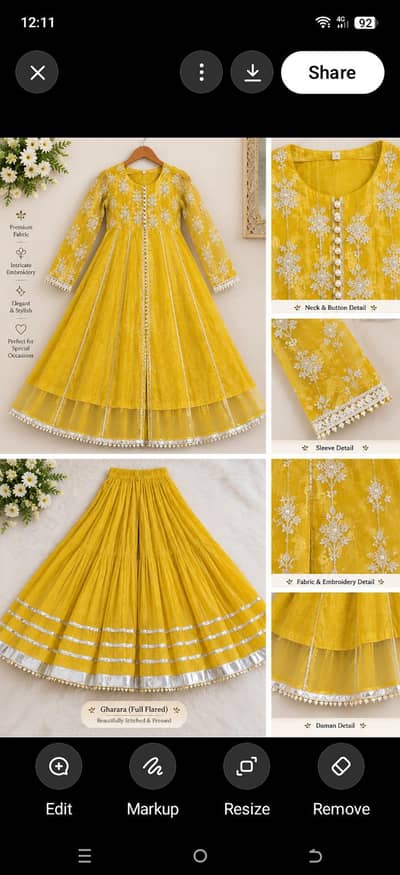 beautiful mustard yellow party wear dress