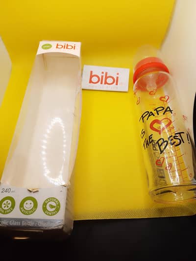 Original Bibi Swiss Brand Glass Baby Feeding Bottle 240ml – Brand New