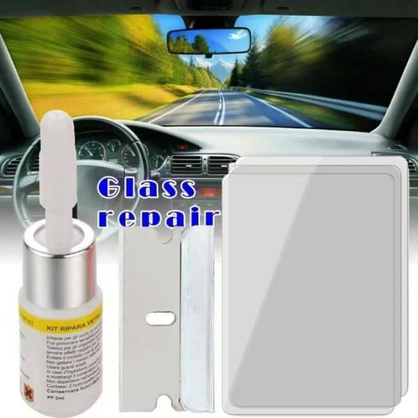 T  Efficient windshield fix fluid quick auto repair kit for cracked glass