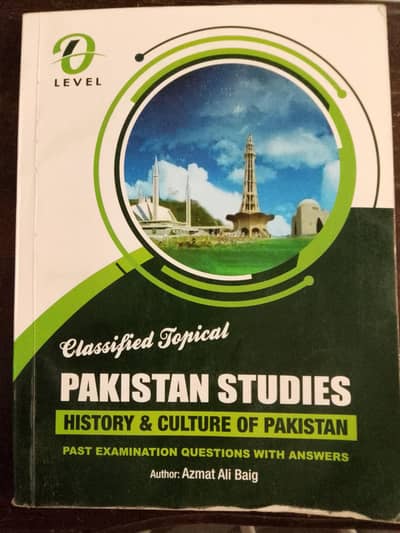 O-level Topical Pakistan Studies History and Culture of Pakistan
