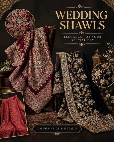Winter festive shawls