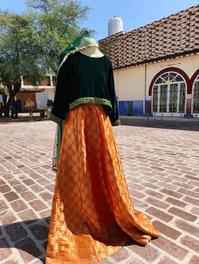 Its a customised medium size lehenga choli