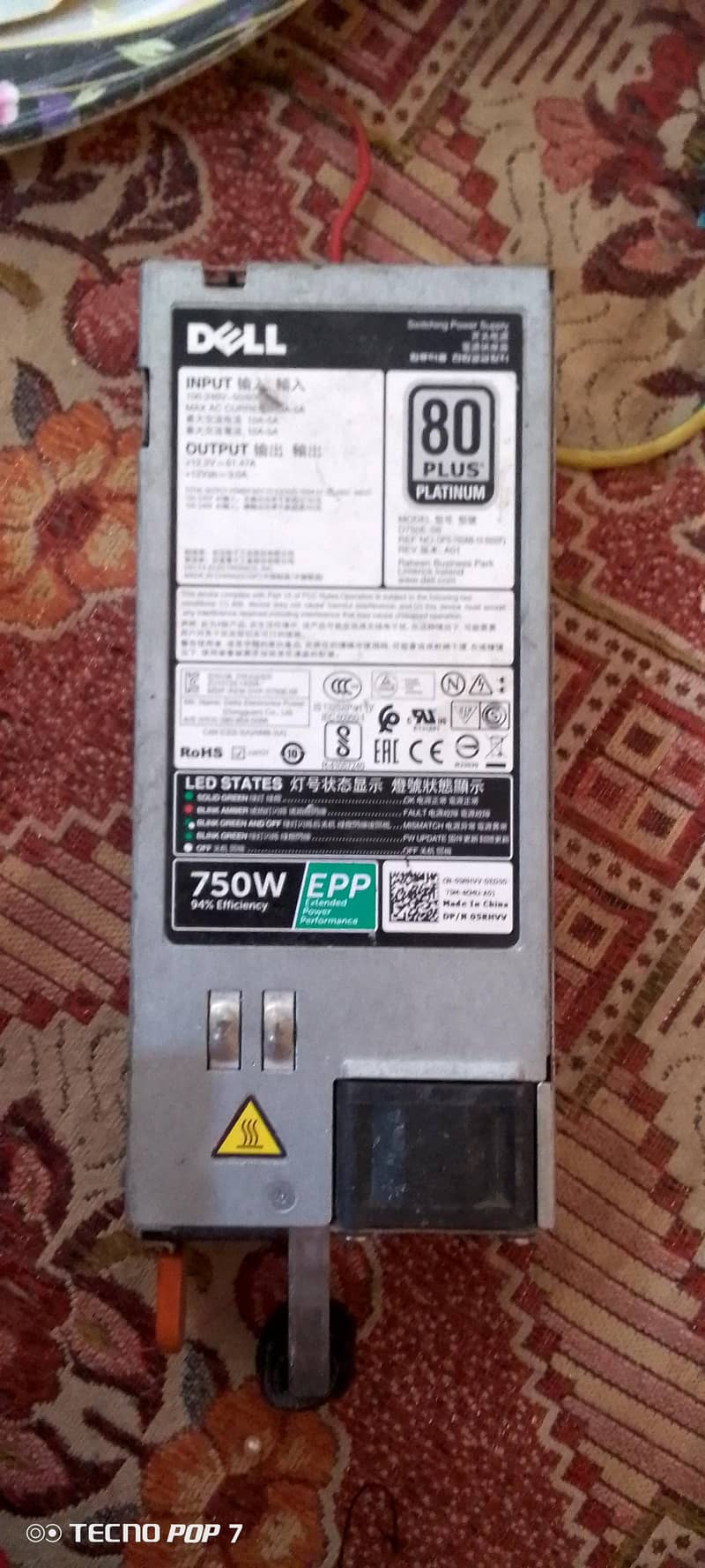 Dell 80 plus platinum 5