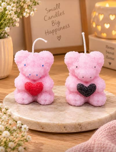 Teddy Bear Candle