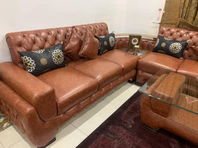L shape 2 sofas- you can also buy one set