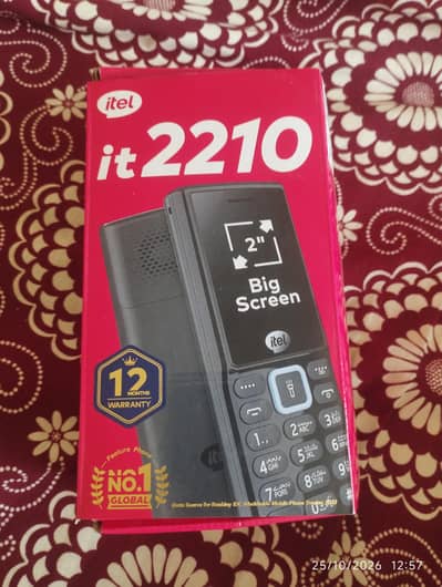 Itel   it 2210 new mobile 2026 2 month use warranty charger box  sb ok