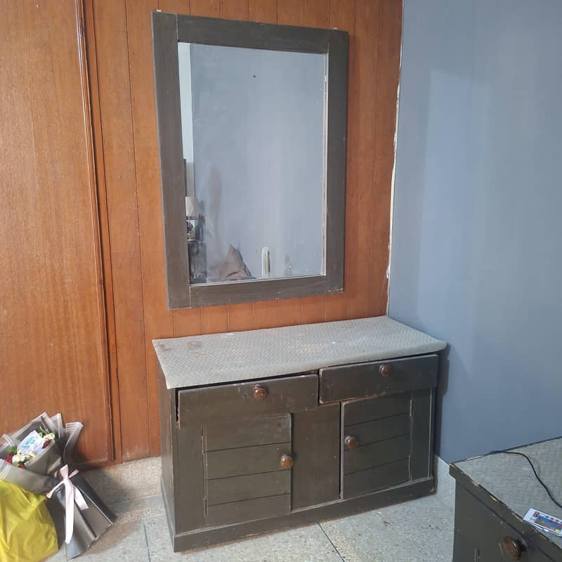 king size bed set complete side table dressing table with mirror 3