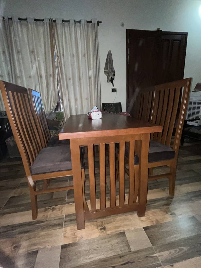 Dining Table Set with 4 Chairs 4