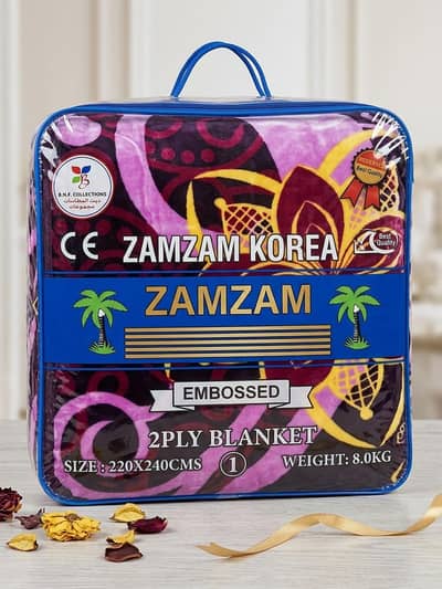 brand new zamzam Korea blanket 8kg 2ply purchased from Qatar last year