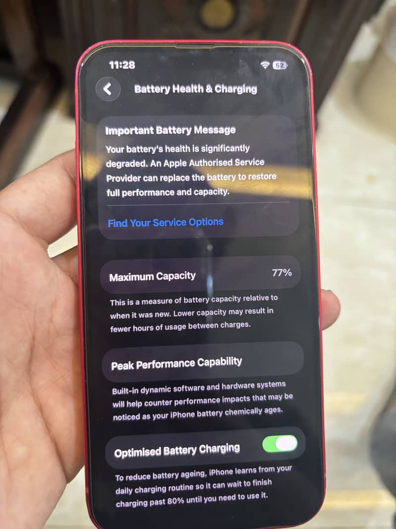 Apple iPhone 14 jv 128 gb LLA model 9