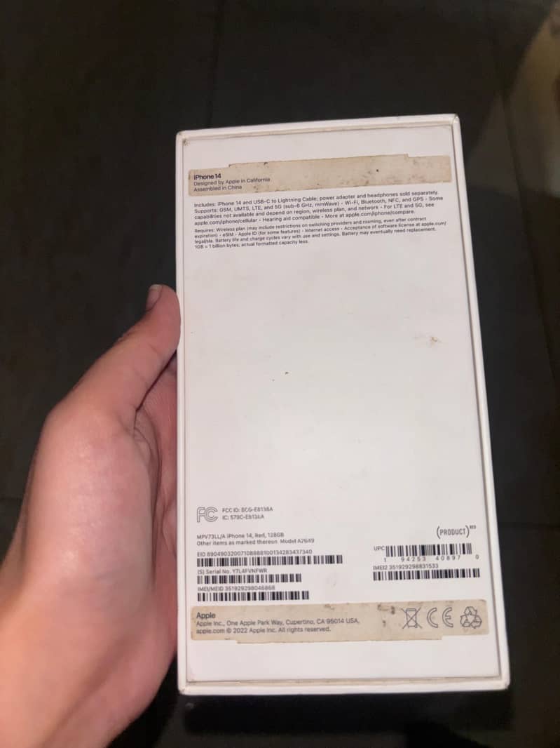 Apple iPhone 14 jv 128 gb LLA model 12