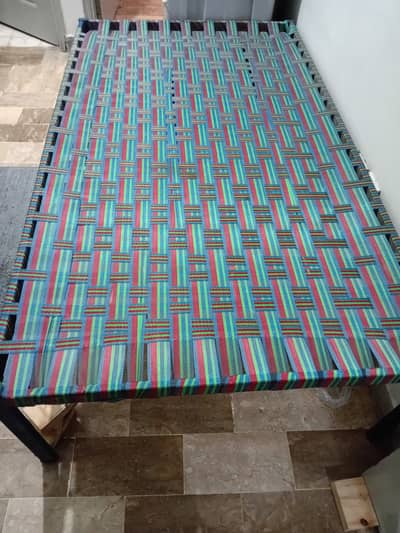 Steel Charpai, metal, strong, new, comfortable.