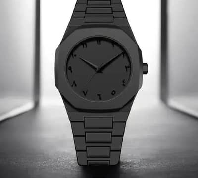 Men's Carbon Fiber Black Aura Watch
