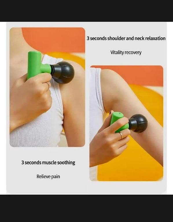 T  Portable 12W Mini Fascial Gun Deep Muscle Massage