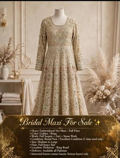 bridal Maxy 1 time use
