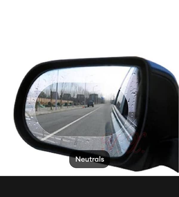 T  One Pair Car Anti Water Mist Film Anti Fog Rainproof Rearview Mirror Protective Film