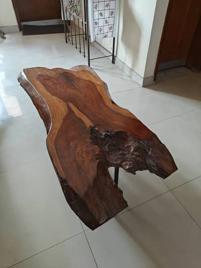 Premium Solid Wood Live Edge Coffee Table – Unique Natural Design