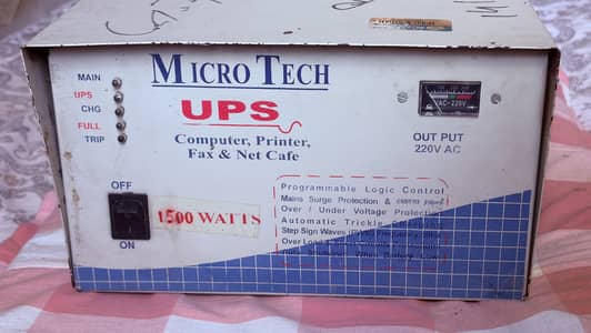 Micro Tech UPS 1500 Watts for Sale – Price Negotiable