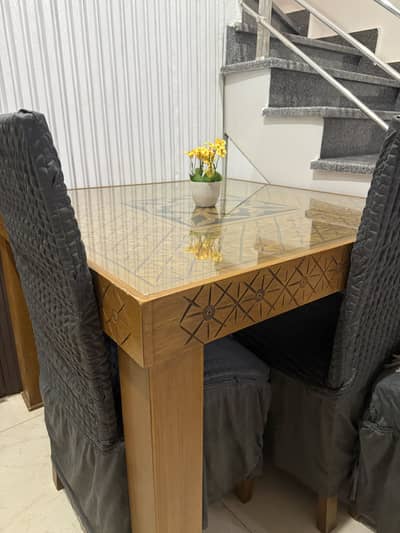 Dining table with four chairs