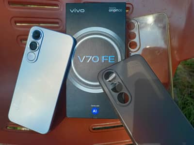 Vivo V70 FE 5G (8/256GB) in 10/10 condition. 8+ months warranty.