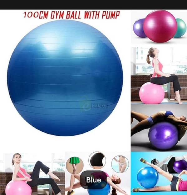 T  85cm Yoga Ball Pilates Indoor Sport Fitness Balance Exercise Training Ball With Pump