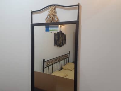 Heavy Duty Iron Bed (Double) with Beautiful Headboard Design