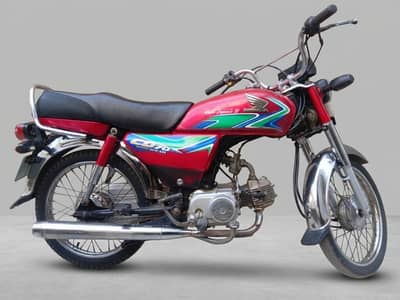 Honda CD 70, Color Red, A1 Condition.