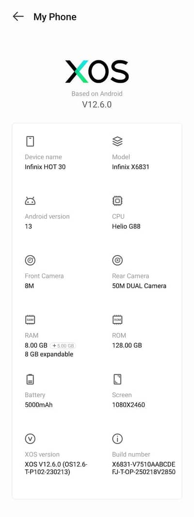 Infinix Hot 30