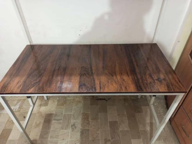 4x2 Ft Computer Table | Study Table | Wooden Table with Shelves 1
