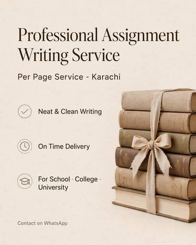 - Assignment Writing Service Per Page - Karachi