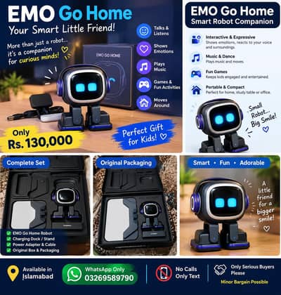 EMO Go Home AI Robot Companion for Kids – Complete Set
