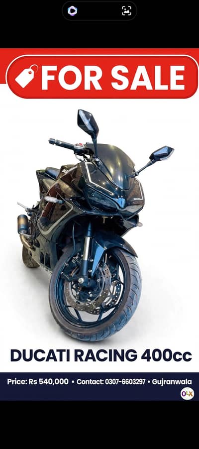 Ducati raplica 400cc 2023