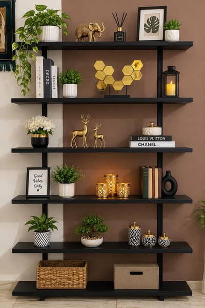 Black wall Mounted Shelves