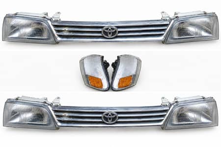 Toyota Corolla Indus Headlights + Grill Complete Set (1992–1995)