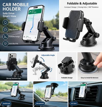 Foldable Car mobile holder