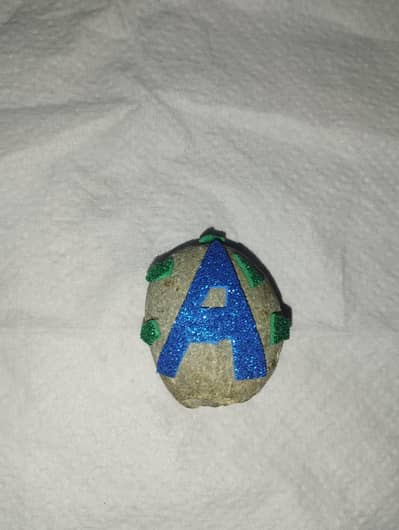This is Home Made Stone letter A