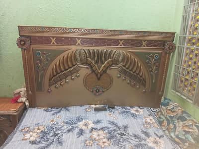 king size bed with matress without matress