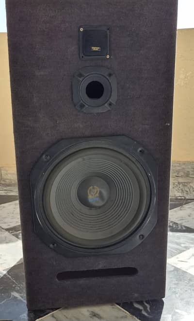 Large Wooden Audio Speakers - 2 Big Boxes (Used)