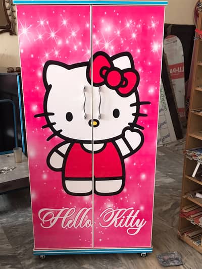 Kids Wardrobe in Gujranwala - Kids Cupboard in Kitty Design Almari