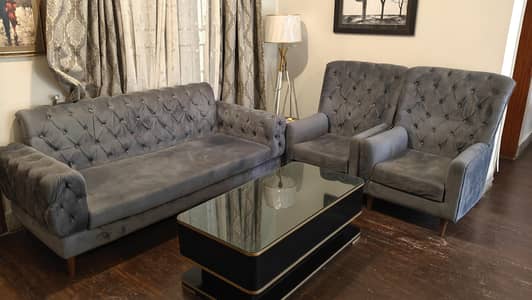 5 Seater Sofa set with Cen Table Set