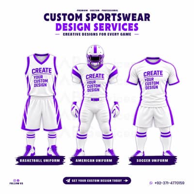 3D Sportswear Mockups Design Service