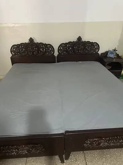 2 Chinioti single beds