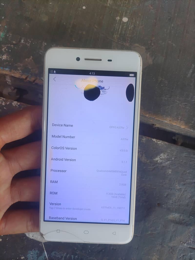 oppo A37f only panel dote 3