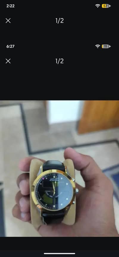 Al haramain original watch from Saudi Arabia dual time