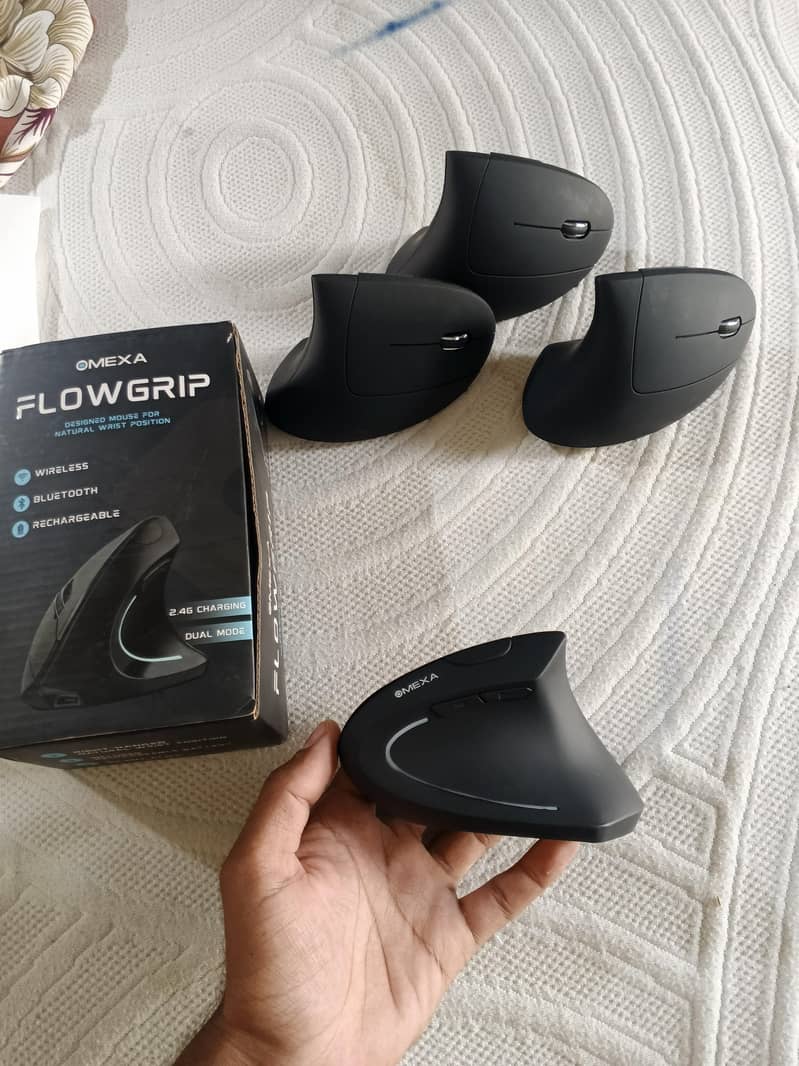 omexa flowgrip vertical mouse / wireless mouse/ 0